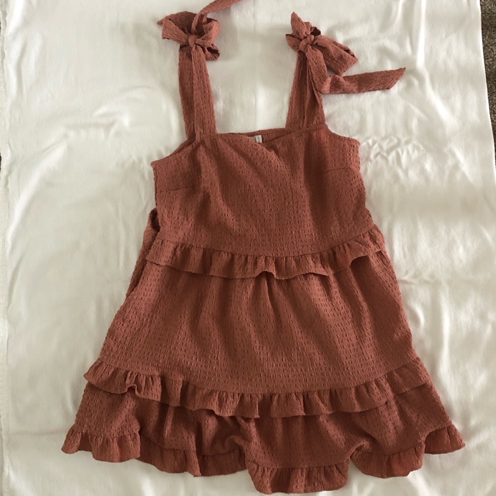 ASOS textured tier mini dress. No imperfections.